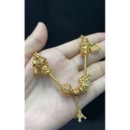 🔥GELANG TANGAN EMAS SADUR PANDORA CHARM ZHULIAN🔥