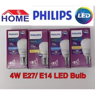 Philips LED Light Bulb E27/E14 base - 4w 5.5w 6.5w cool daylight (White) &amp; Warm white (Yellow)
