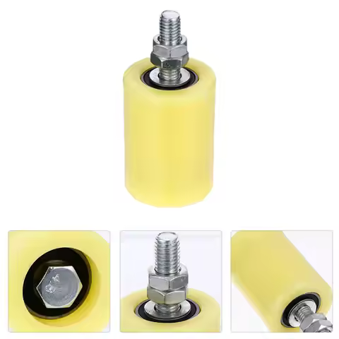 2Pcs Gate Wheels Nylon Sliding Gate Rollers Heavy Duty Rail Door Wheel Guide Replacement Parts for S