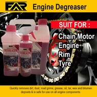 Car/ Motorcycle Care Essential FAR Engine Degreaser 500ml/1L / 4L for engine wash, Tyre, Rim, Chain Motor