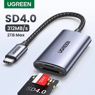 UGREEN Card Reader SD4.0 312MB/s USB-C to SD MicroSD TF Memory Card Adapter For Laptop Phone PC