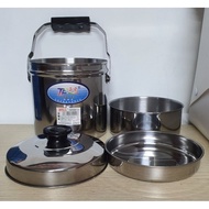 UnihomSG Stainless Steel Container Pot 3 Inner Tiers | Hygienic, Bacteria Free &amp; Easy To Clean