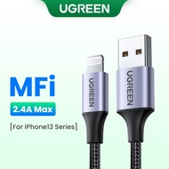UGREEN MFi USB A to Lightning Cable 2.4A Fast Charging USB Data Cable Compatible for iPhone 14/13/12/11