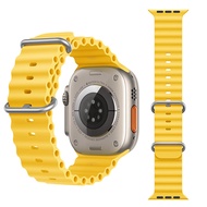 TAIHOM Ocean สำหรับ Smart Watch Ultra Band Series 8สมาร์ทนาฬิกา Ultra ซิลิโคน Correa สร้อยข้อมือ Smartwatch Band Ultra Serie 7 6 3 Se 8