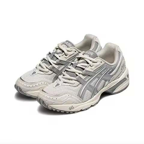 Asics Gel-1090 V1 Men's and Women's Running Shoes, Impact Resistance, Fashionable Sneakers, White/Gr