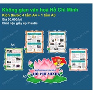 [Decorative items] Set of 5 panels Ho Chi Minh Cultural Space