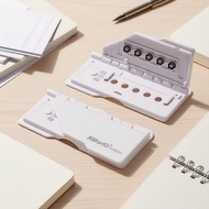 KW-triO 5-hole punch, 1pc portable design with steel & ABS body—great for desktop organization. Bind