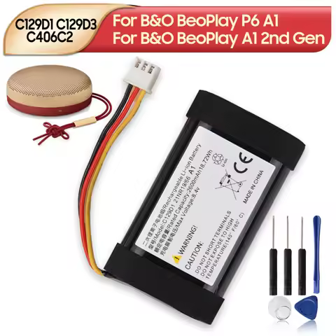 NEW Replacement Battery C129D1 C129D3 C406C2 For B&O BeoPlay P6 A1 B&O BeoPlay A1 Gen2 2nd Gen Bluet