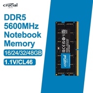 2025 Koleksi Crucial Ram 16gb 24gb 32gb 48gb Ddr5 5600mhz Pc5-44800 Memori Komputer Riba, Bukan ecc 