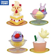 《Popular toys》  TAKARA TOMY ของแท้ Pokemon Gashapon ขนม Mascot Goomy Alcremie Ditto Milcery Kawaii อ