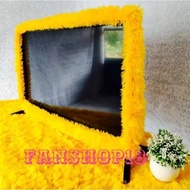 Table Cloth Fur Velvet Size 150x50 Cm+ Plain Tv Bando Size 14-34 Inch