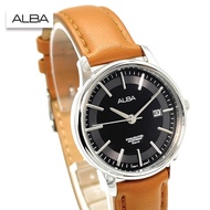 Velashop นาฬิกาข้อมือผู้หญิง ALBA PRESTIGE สายหนัง รุ่น AH7N09X1, AH7N09X