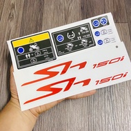 Tem dán xe SH 150i ZIN SẮC NÉT (chữ+tem thông số xe)(TEM CHÌM)