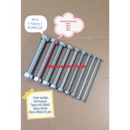 AS DRAT M14 x 40cm, 50cm+ 2pcs NUTS + 2pcs PLATERing (KEY NUT 22) LONG DRAT/ M14 x 40cm, 50cm + 2pcs