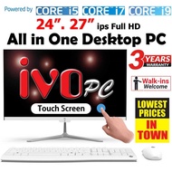 🔥IVOpc🔥🌟Touch Screen Intel 12th 14th gen All in one desktop pc🌟24"/27" All in one desktops pc core i