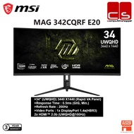 MSI MAG 342CQRF E20 (3440 X1440) (UWQHD) 200Hz 0.5ms (GtG, Min.) Adaptive-Sync, HDR Ready