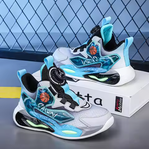 New Arrival Children Basketball Shoes Boys Sports Shoes Tennis Casual Daily School Kids Running Shoe