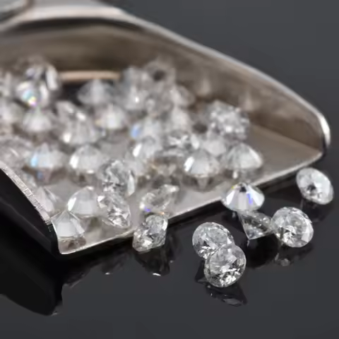 Moissanite Stone Small Size Round Cut 0.8mm~2.9mm 1.0ct / Pack D Color Charms Gemstone Advanced Jewe