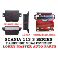 TH-S509 13PIN FLASHER UNIT , SIGNAL CONDENSER SCANIA 113 R/P CAP 71401TB61,, 1334196 MADE IN TAIWAN