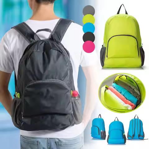 Foldable Outdoor Mountaineering Backpack Ultralight Nylon Waterproof Travel Daypack Bag Large Capaci