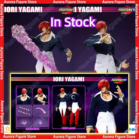 In Stock TunShi Studio TS-XXZ-008 1/12 SHF The King of Fighters'97 Iori Yagami Anime Action Figures 