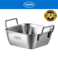 TOFFI B6400 Series Bekas Kadai Kari Stainless Steel Kadai Dish Curry Rectangle Sauce 2 sizes rectang