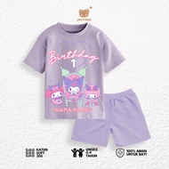 Jolly Kids 3 KURO BDAY T-Shirt Set for Boys and Girls Ages 1-9 Years