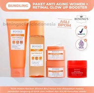 Bening’s New Packaging All Paketan Dasar Skincare New Series ( FREE RETINAL GLOW UP BOOSTER ) Bening