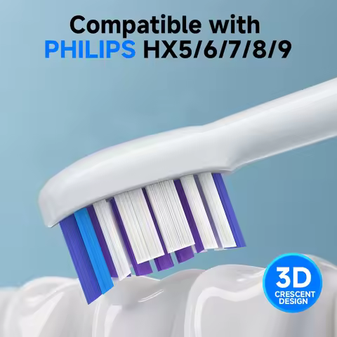 Toothbrush Head Compatible with Philips Sonicare HX5/HX6/HX9/HX8/HX7 Series Models Hx6920 HX5100 HX6