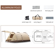 BSWolf  เต็นท์อุโมงค์ เต็นท์ตั้งแคมป์กลางแจ้ง ฝนหนาและกันความเย็น Tunnel Tent Camping Tent 3-4 person