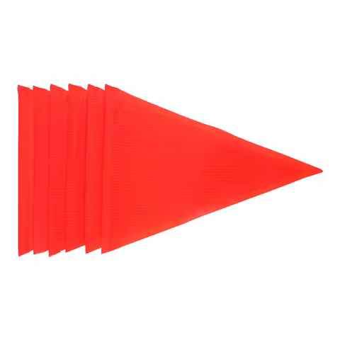 6 Pcs Reflective Pennant Flag Bikes Flags Cycling Accessories Decorate Reusable Bicycles Safety Pvc 