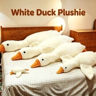 50/90/130/160CM Big White Duck Plushie Cute Goose Pillow Hug Doll Stuffed Toys Birthday Gift