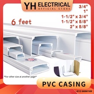 10Pcs X 3/4" 1" 2" 5/8" inch PVC Wiring Casing / PVC TRUNKING / Electrical Casing/ Trunking Wire/ Ca