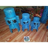 Squidward House Aquarium Decor