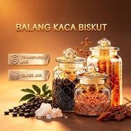 Sealed glass jar cookie food storage container spice bottle