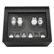 Watch Winder 4 เรือน กล่องหมุนนาฬิกา กล่องเก็บนาฬิกา ตู้เก็บนาฬิกา กล่องเก็บนาฬิกา ตู้ใส่นาฬิกา กล่อ