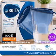 BRITA Water Filter Jug Marella Blue (3.5L) incl. 1 MAXTRA Plus cartridge