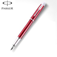 Parker IM Ruby Red Chrome Trim Fountain Pen Fine with Gift Box