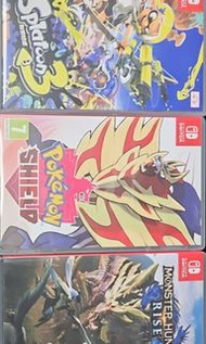 Switch 遊戲 Monster Hunter Rise + Pokémon Shield