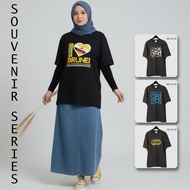 Brunei Souvenir T-Shirt Brunei Cotton Souvenir T-Shirt Size SML