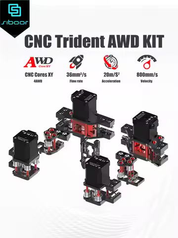 SIBOOR Voron CNC Trident AWD Kits CNC Structure Metal Printed Parts for Voron Trident 3D Printer