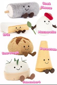 ⭐️即將到貨⭐️ 新款 英國 正貨 Jellycat Amuseables Sourdough Brie Mozzarella Parmesan Camembert Goat Cheese 酸種麵包 