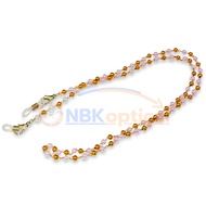 White And Gold Circle Glasses Strap