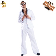 SHUNAICHI Adult Mens Vintage Disco Stage Outfit 80s Performance Costume Cosplay Costume Cosplay Cost