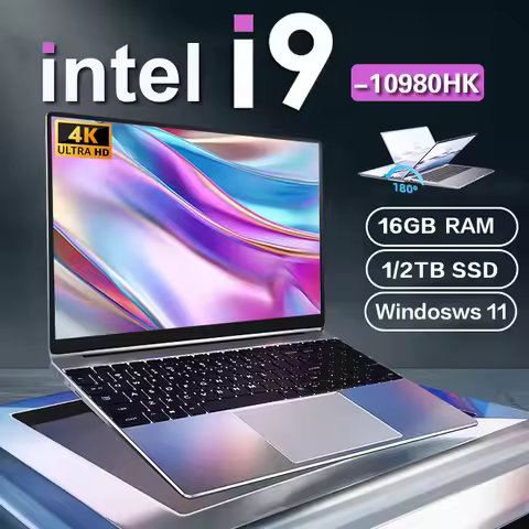 ACEKAMAS 14.1" intel Core i9-10980HK laptop 16GB RAM 1/2TB SSD Portable laptops Windows 11 Pro Offic