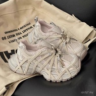 Ou Ladies Casual Lace-Up Shoes with Thick Sole - Trendy Korean-Inspired Design