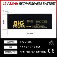 Big Power 12V 2.3Ah battery Rechargeable Sealed Lead Acid Battery