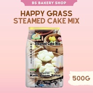 【Happy Grass Steamed Cake Mix Tepung Kuih Apom Telur 500g】 Pre Mix Flour 海绵鸡蛋发糕预拌粉 BS BAKERY SHOP