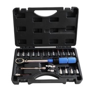 MKR 21PCS 1/4 Preset Torque Wrench Set 5-25NM Torque Bicycle Torque Torque Tool