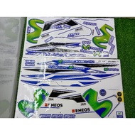 STRIPE MOVISTAR Y15ZR V1 V2 M HIJAU ORIGINAL MORITAKA YAMAHA LC150 EXCITER BODY STICKER , STRIPE MOV